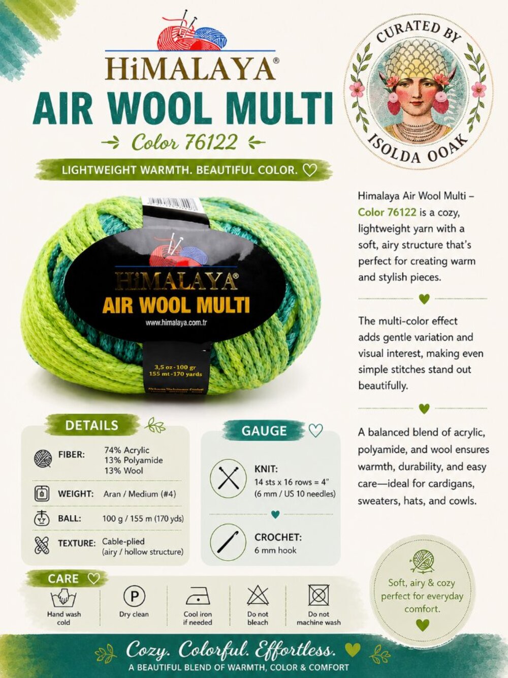 HIMALAYA Air Wool Multi – Color 76125